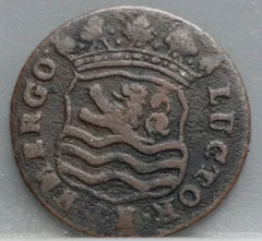 Duit 1740 Zeeland — Koper achterzijde