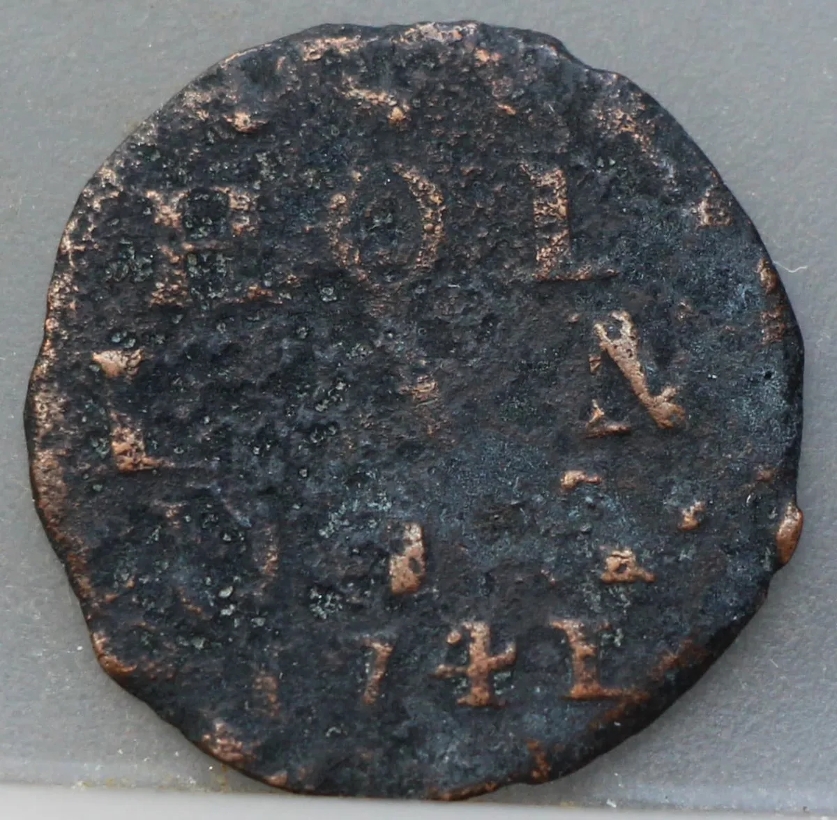 Duit 1741 Holland voorzijde