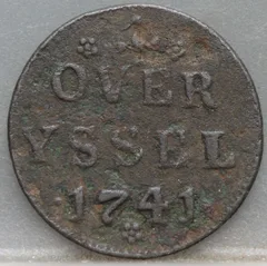 Duit 1741 Overijssel voorzijde