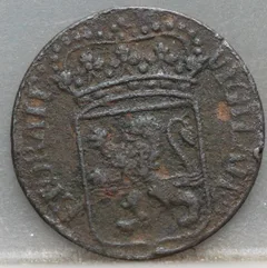 Duit 1741 Overijssel achterzijde