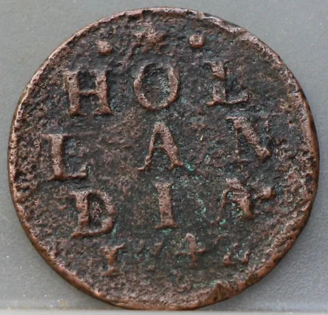 Duit 1742 Holland