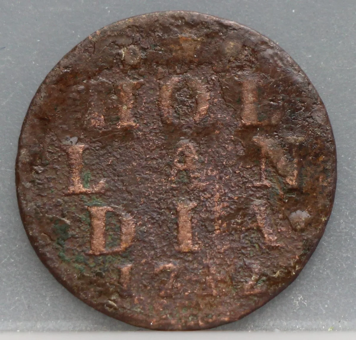 Duit 1742 Holland voorzijde