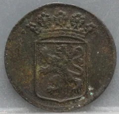 Duit 1745 Holland VOC — Koper achterzijde