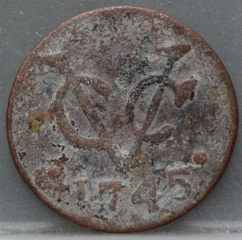Duit 1745 Zeeland VOC