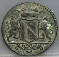 Duit 1746 Utrecht VOC — Koper achterzijde