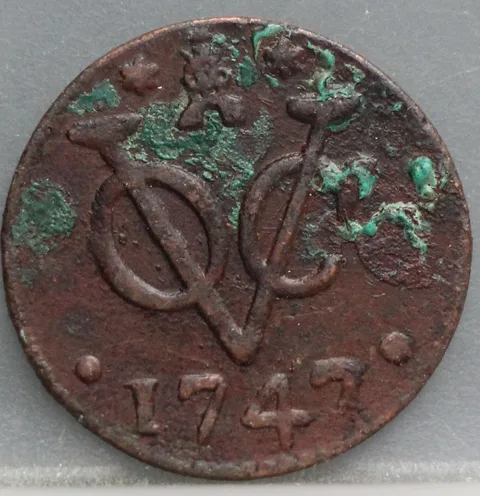 Duit 1747 Zeeland VOC