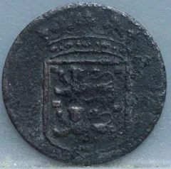 Duit 1749 West-Friesland — Koper VOC achterzijde