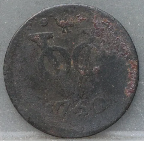 Duit 1750 West-Friesland — Koper VOC