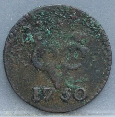 Duit 1750 West-Friesland — Koper VOC