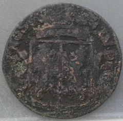 Duit 1752 Gelderland Koper achterzijde