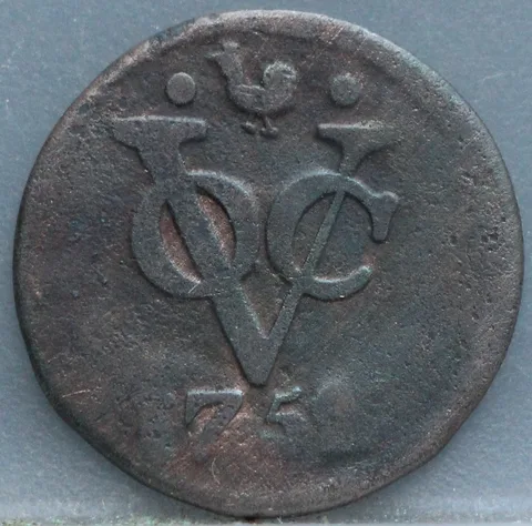 Duit 1752 West-Friesland VOC — Koper