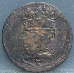 Duit 1752 West-Friesland VOC — Koper achterzijde