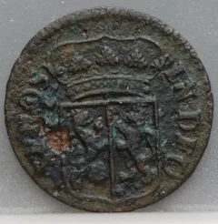 Duit 1753 Gelderland Koper achterzijde