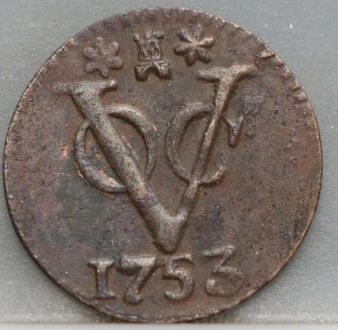 Duit 1753 Zeeland VOC
