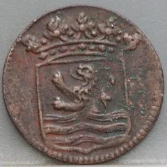 Duit 1753 Zeeland VOC achterzijde