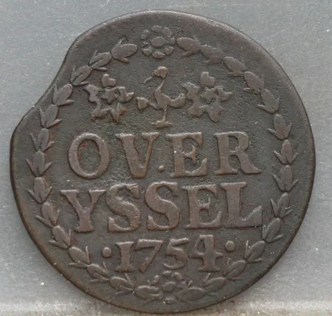 Duit 1754 Overijssel