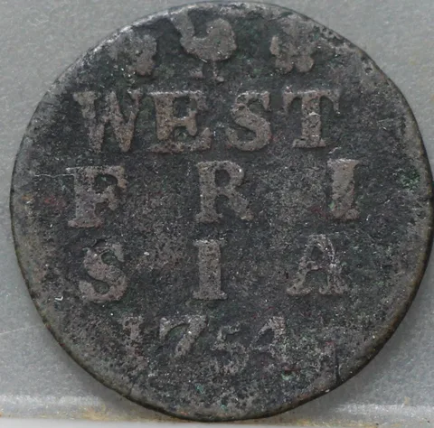Duit 1754 West-Friesland Koper