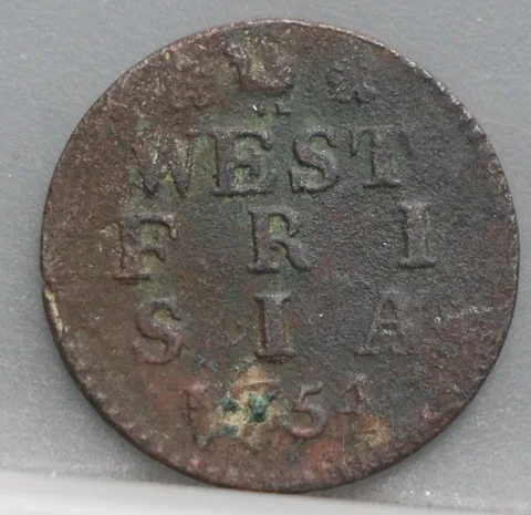 Duit 1754 West-Friesland — Koper