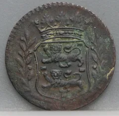 Duit 1754 West-Friesland — Koper achterzijde
