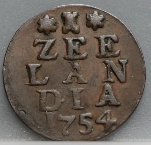 Duit 1754 Zeeland — Koper