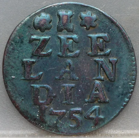 Duit 1754 Zeeland — Koper