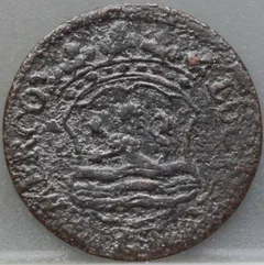 Duit 1754 Zeeland — Koper achterzijde