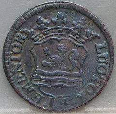 Duit 1754 Zeeland — Koper achterzijde