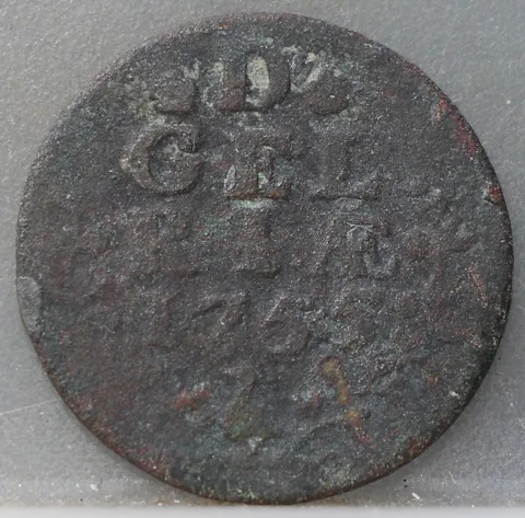 Duit 1755 Gelderland Koper