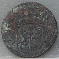 Duit 1755 Gelderland Koper achterzijde