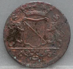 Duit 1755 Utrecht VOC — Koper achterzijde