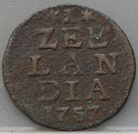 Duit 1757 Zeeland — Koper