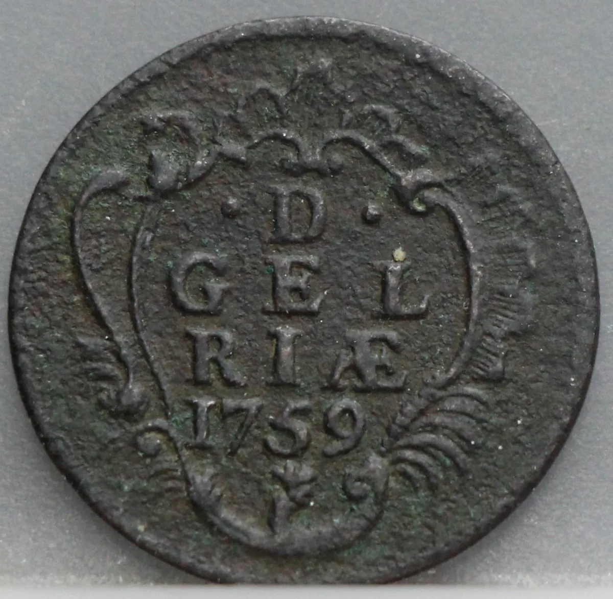 Duit 1759 Gelderland voorzijde