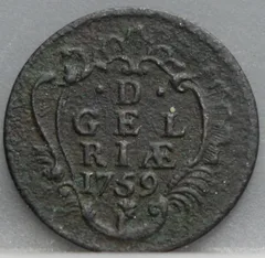 Duit 1759 Gelderland voorzijde
