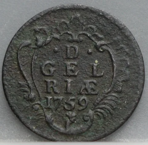 Duit 1759 Gelderland