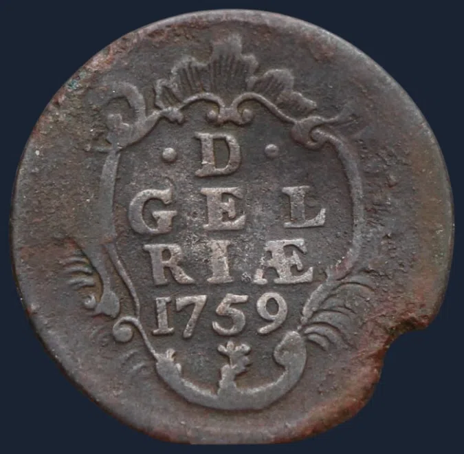 Duit 1759 Gelderland