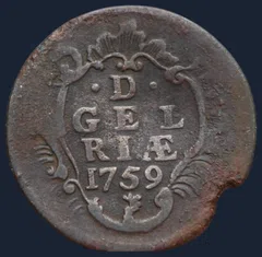Duit 1759 Gelderland