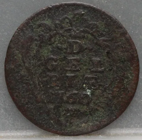 Duit 1760 Gelderland