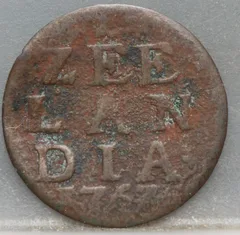 Duit 1763 Zeeland voorzijde