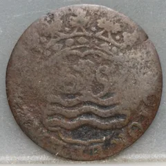 Duit 1763 Zeeland achterzijde