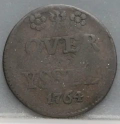 Duit 1764 Overijssel voorzijde