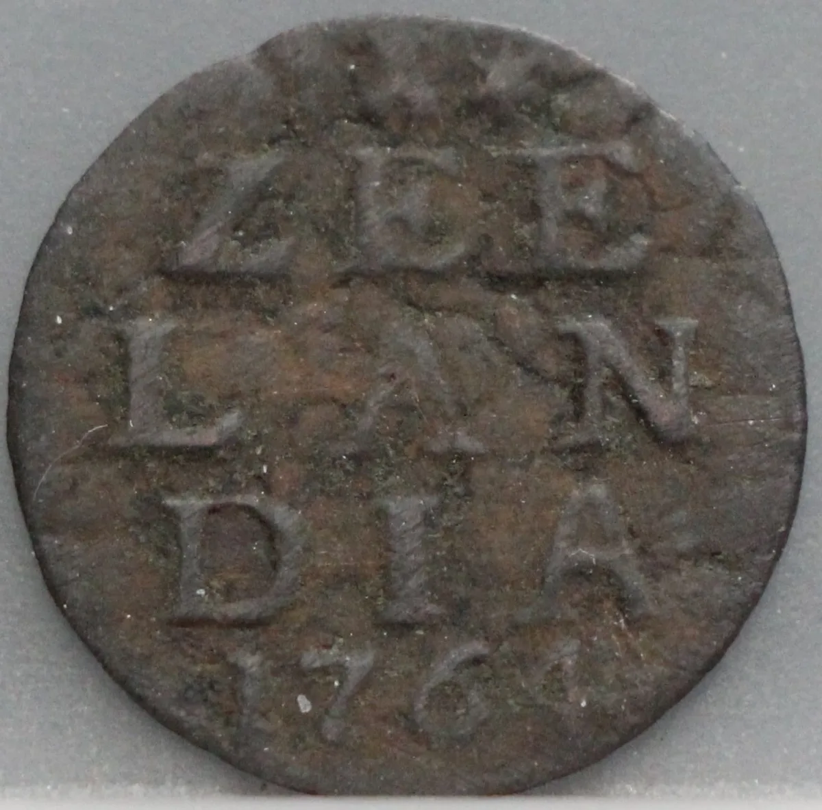 Duit 1764 Zeeland voorzijde