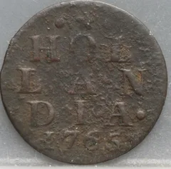 Duit 1765 Holland voorzijde