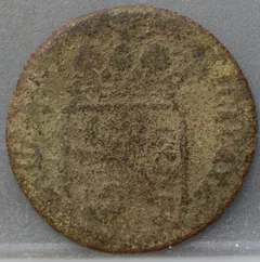 Duit 1765 Overijssel achterzijde