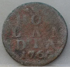 Duit 1766 Holland voorzijde