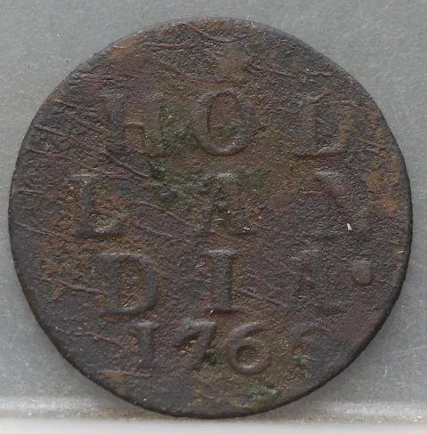 Duit 1766 Holland