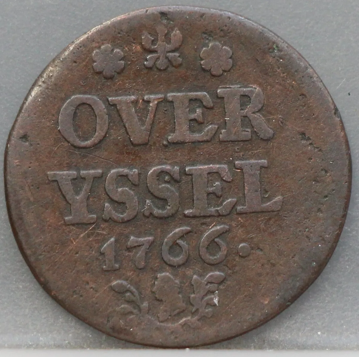 Duit 1766 Overijssel voorzijde