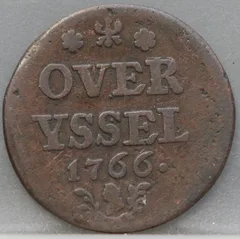 Duit 1766 Overijssel voorzijde