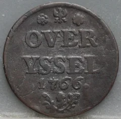 Duit 1766 Overijssel voorzijde
