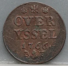 Duit 1766 Overijssel voorzijde