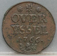 Duit 1766 Overijssel voorzijde
